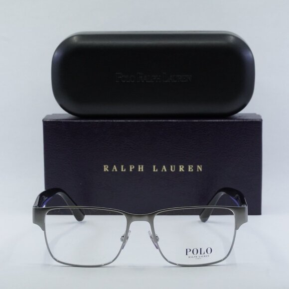 Polo Ralph Laurent PH1219 9266 Rectangle Eyeglasses - Semishiny Gunmetal 56mm - Picture 2 of 9